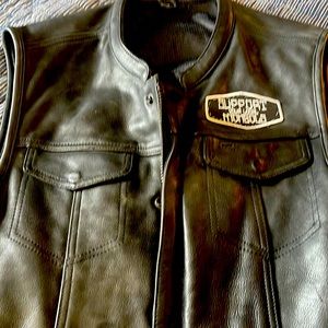 Leather MC- Motor cycle vest